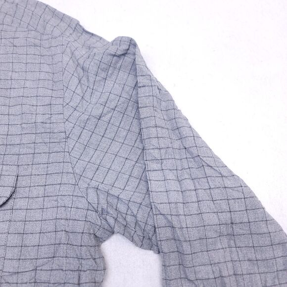 Pure Stuff Flannel Long Sleeve Button Up Shirt Mens Size Large L Gray Black - Picture 5 of 10